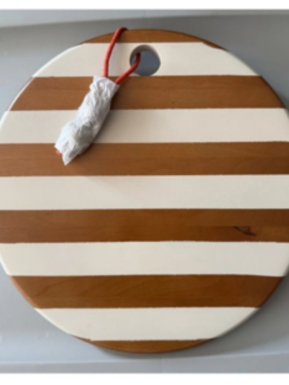 NWT Anthropologie Catania Round Wood Serving Board - Picture 6 of 9